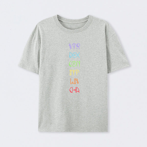 Character Abilities - Dungeons and Dragons Rainbow T-Shirt