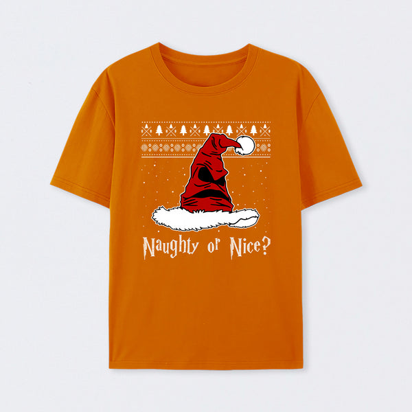 Naughty Or Nice Sorting Santa Claus T-Shirt