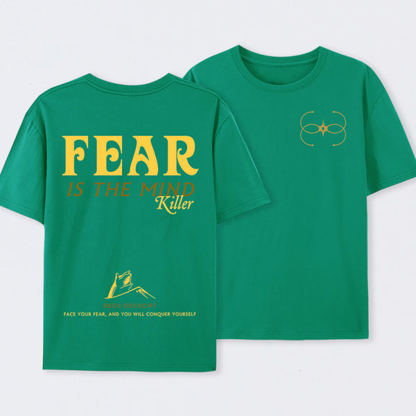Fear Front and Back Printed T-Shirt