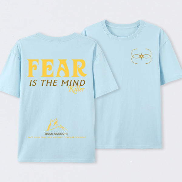 Fear Front and Back Printed T-Shirt