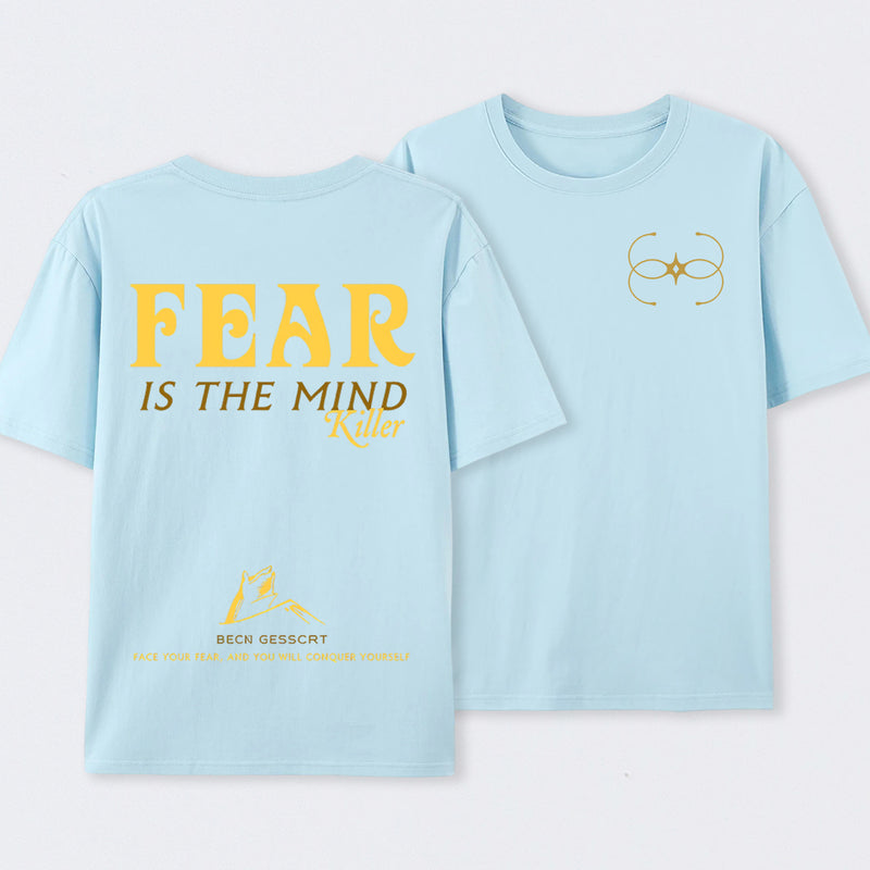 Fear Front and Back Printed T-Shirt