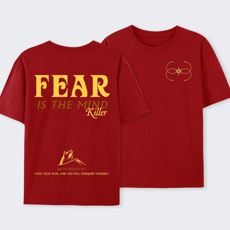 Fear Front and Back Printed T-Shirt