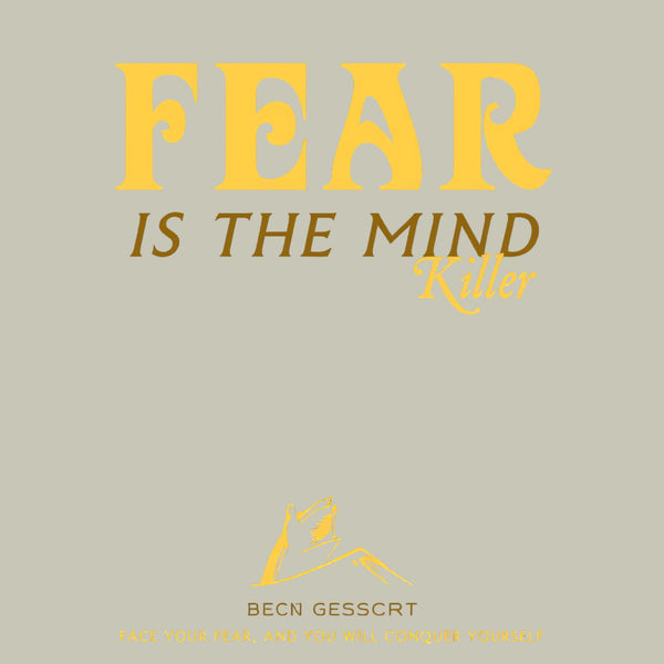 Fear Front and Back Printed T-Shirt