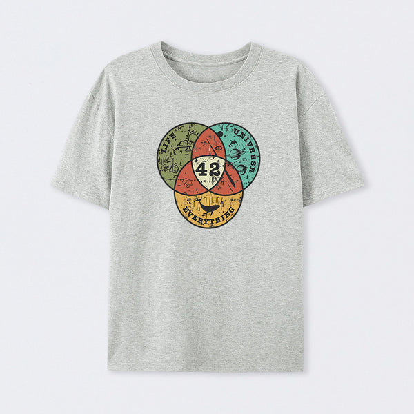 Life, the Universe & Everything Nerdy Graphic T-Shirt