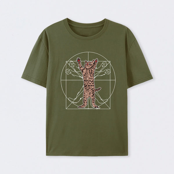 Vitruvian Cat T-Shirt