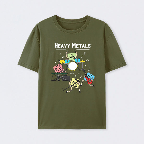 Heavy Metals Rock Chemistry Physics Periodic Table of Elements T-Shirt