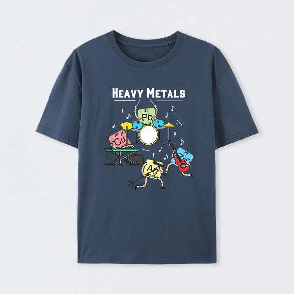 Heavy Metals Rock Chemistry Physics Periodic Table of Elements T-Shirt