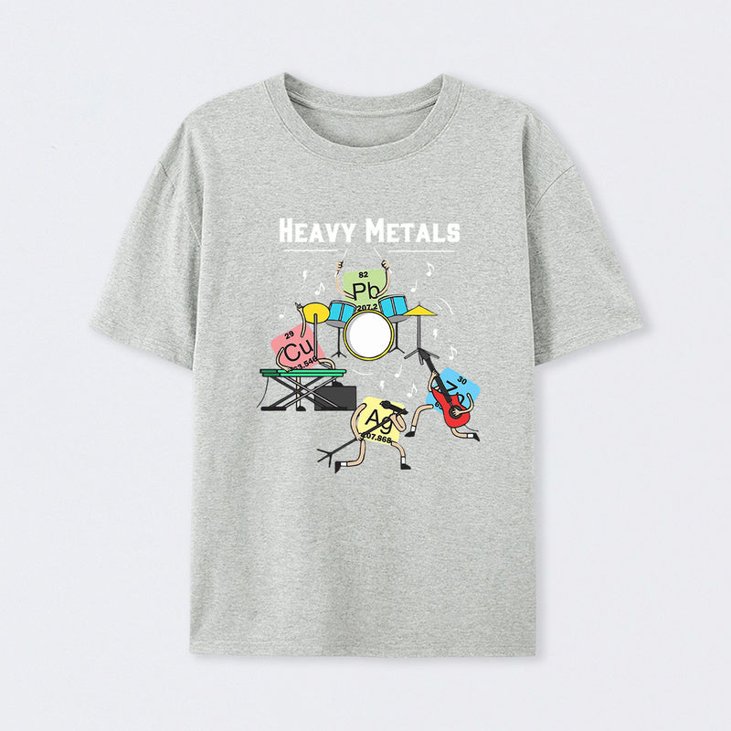 Heavy Metals Rock Chemistry Physics Periodic Table of Elements T-Shirt