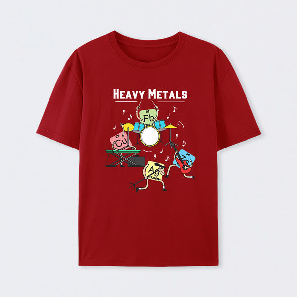 Heavy Metals Rock Chemistry Physics Periodic Table of Elements T-Shirt