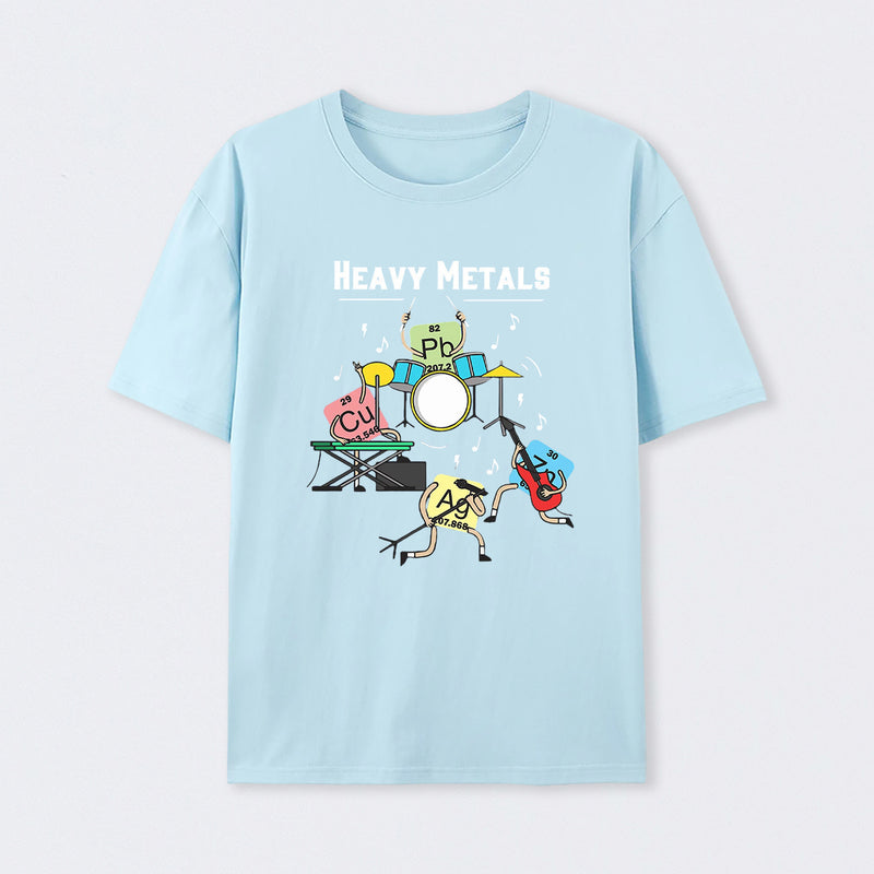 Heavy Metals Rock Chemistry Physics Periodic Table of Elements T-Shirt