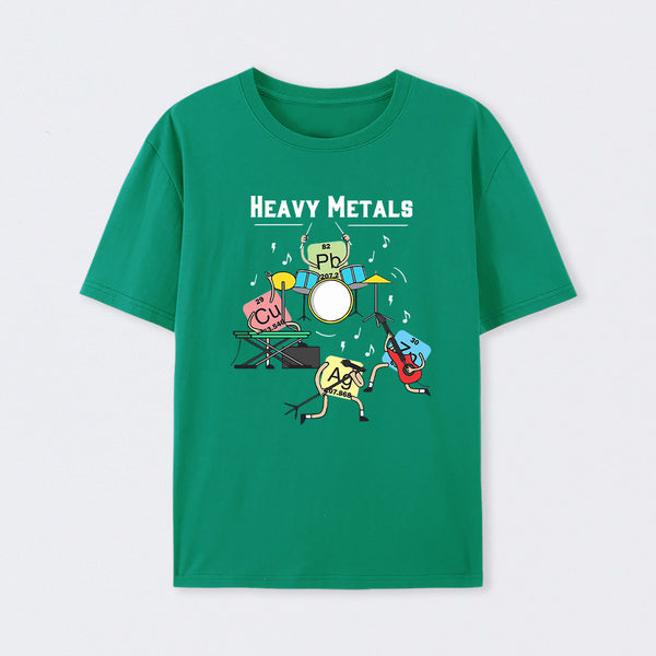 Heavy Metals Rock Chemistry Physics Periodic Table of Elements T-Shirt