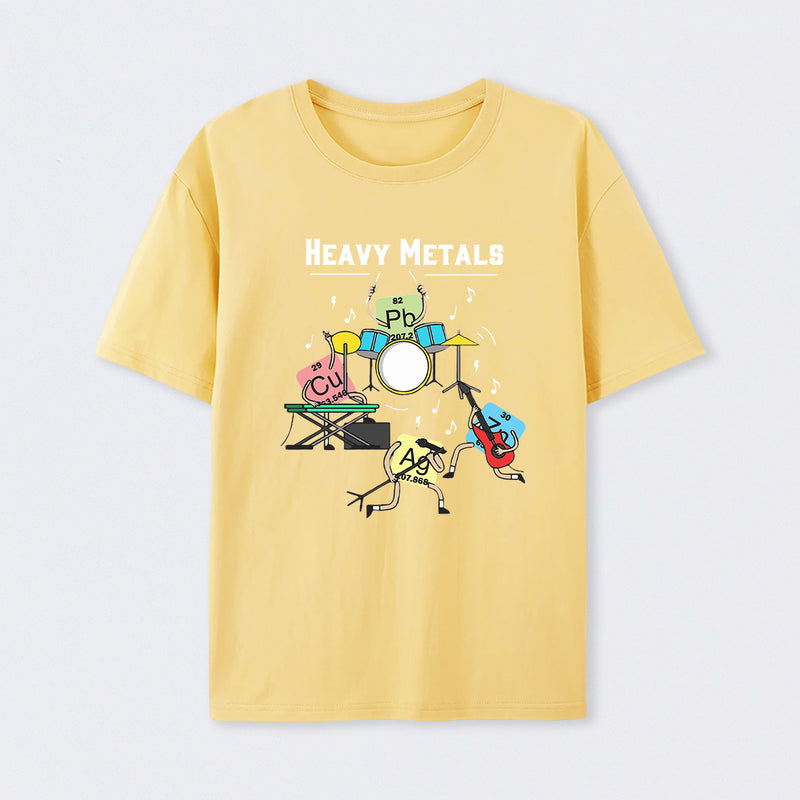 Heavy Metals Rock Chemistry Physics Periodic Table of Elements T-Shirt