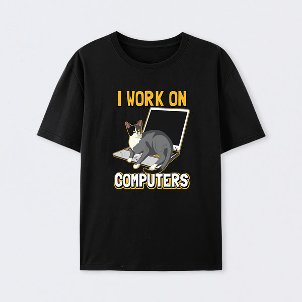 Funny cat of a computer scientist T-Shirt