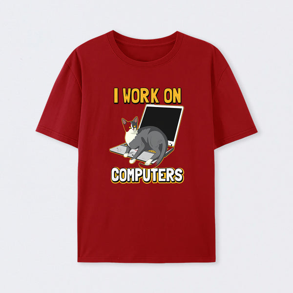 Funny cat of a computer scientist T-Shirt