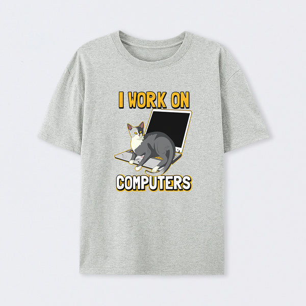 Funny cat of a computer scientist T-Shirt