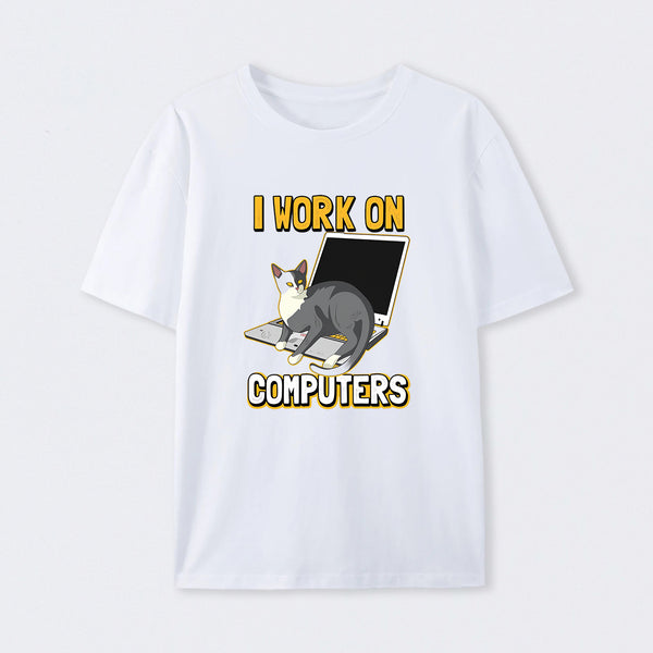 Funny cat of a computer scientist T-Shirt