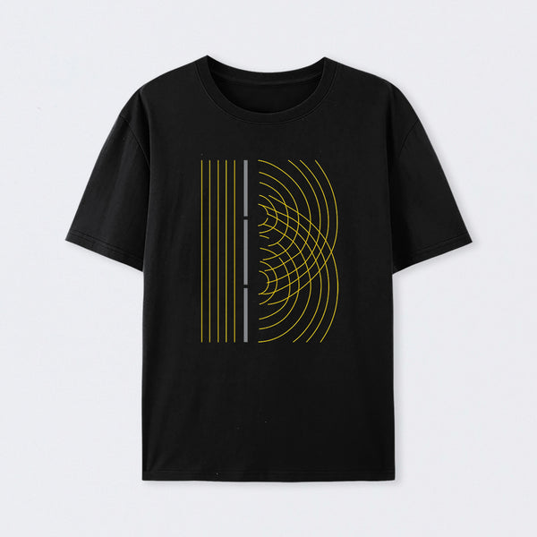 Double Slit Light Wave Particle Science Experiment T-Shirt