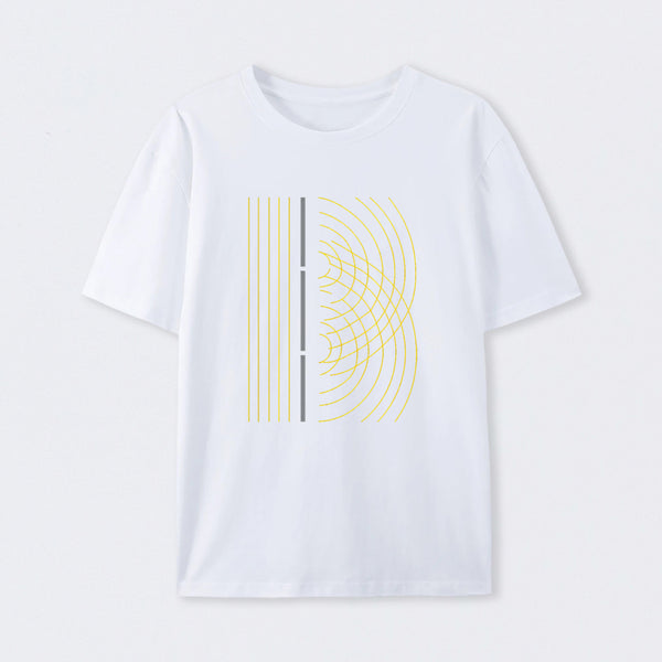 Double Slit Light Wave Particle Science Experiment T-Shirt
