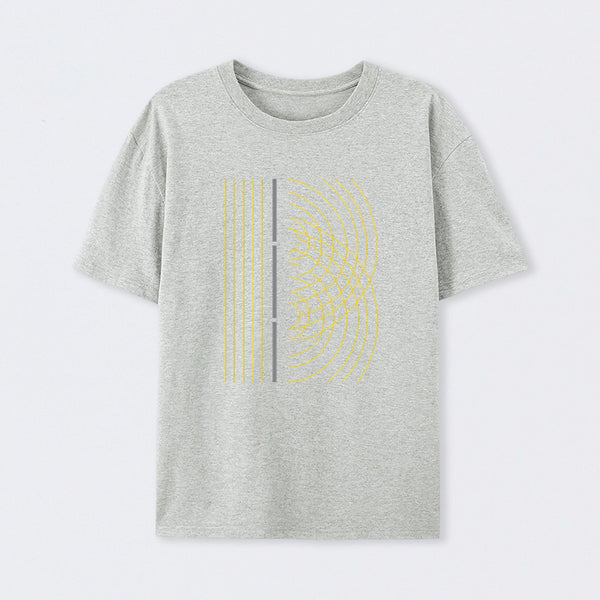 Double Slit Light Wave Particle Science Experiment T-Shirt