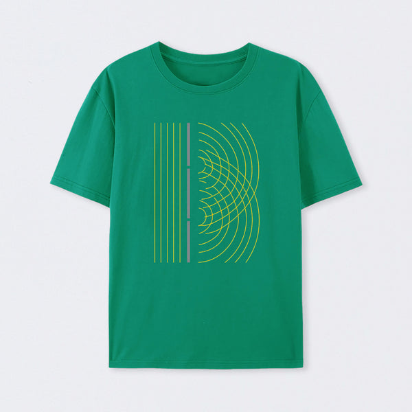 Double Slit Light Wave Particle Science Experiment T-Shirt