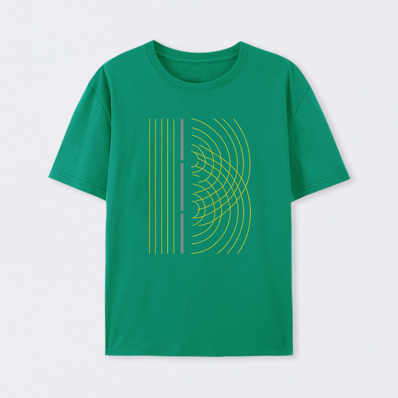 Double Slit Light Wave Particle Science Experiment T-Shirt