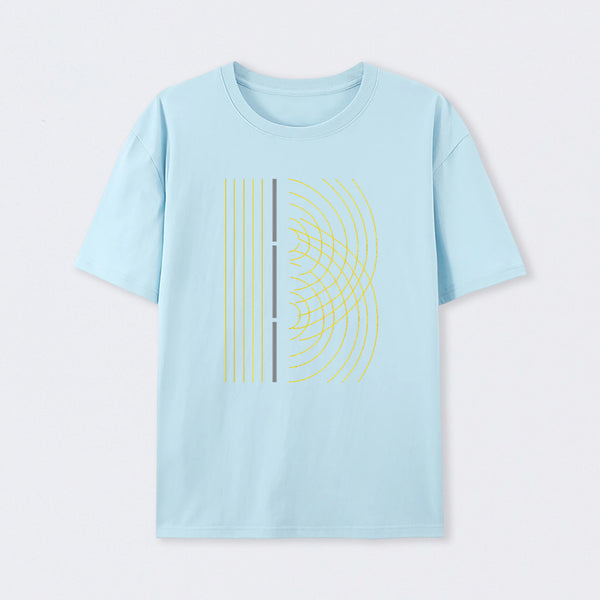 Double Slit Light Wave Particle Science Experiment T-Shirt