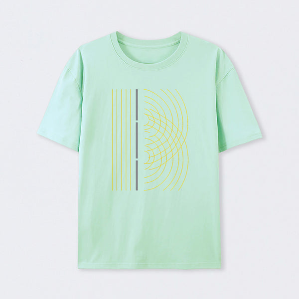 Double Slit Light Wave Particle Science Experiment T-Shirt