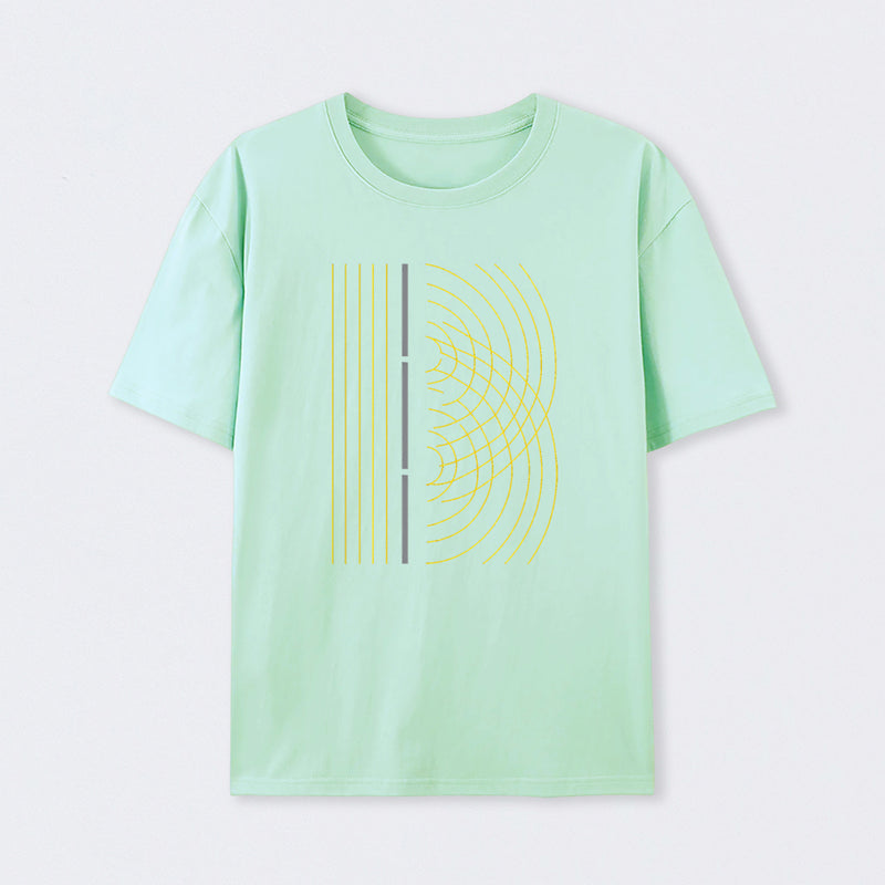 Double Slit Light Wave Particle Science Experiment T-Shirt