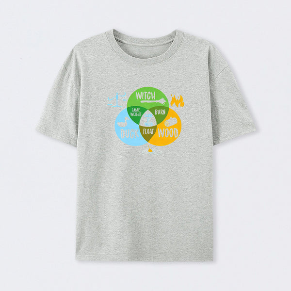 Monty Python And The Holy Grail Witch Same Weight As Duck T-Shirt