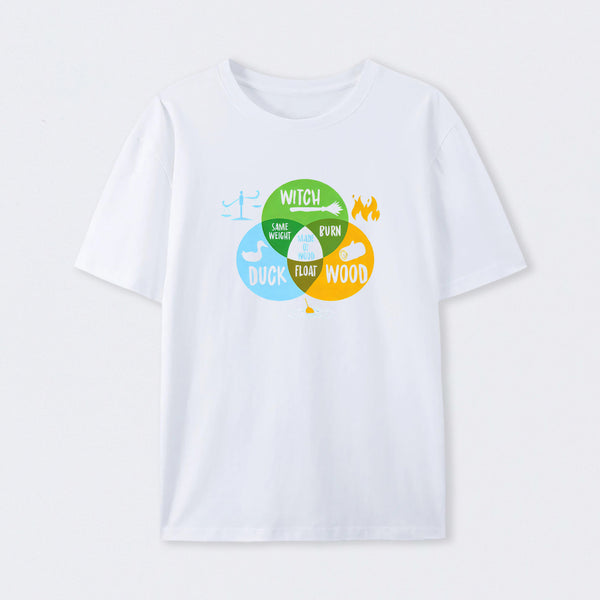 Monty Python And The Holy Grail Witch Same Weight As Duck T-Shirt