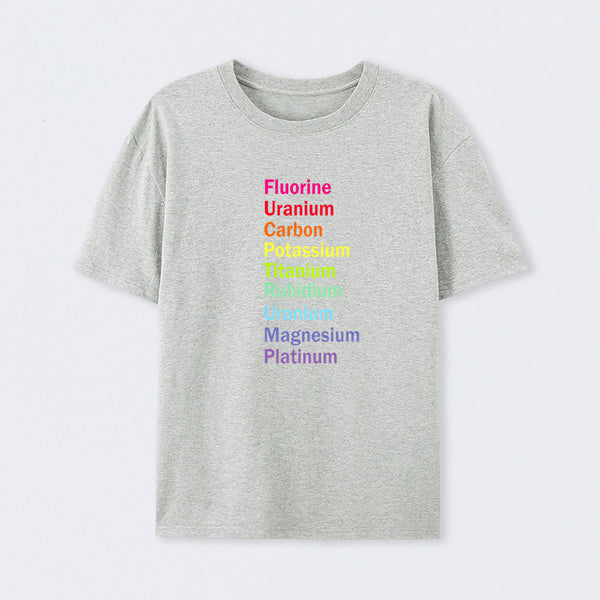 Fluorine Uranium Carbon Potassium T-Shirt