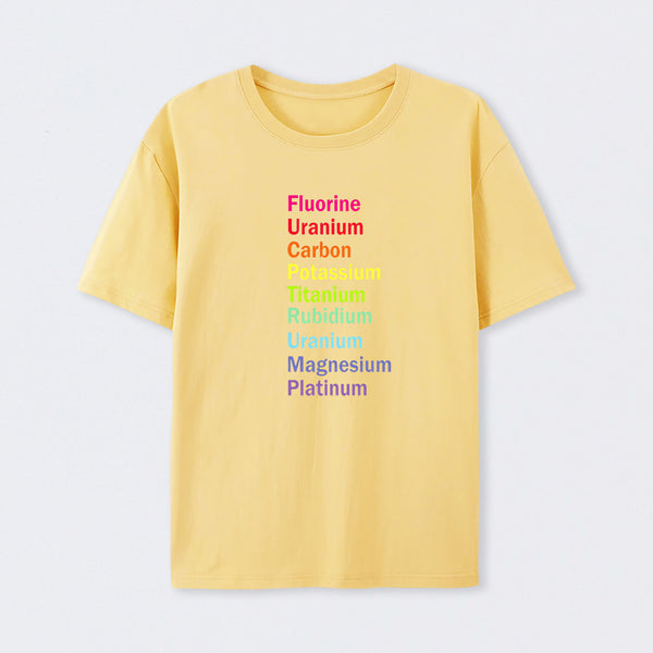 Fluorine Uranium Carbon Potassium T-Shirt