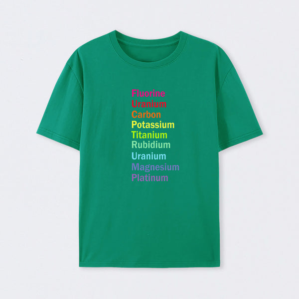 Fluorine Uranium Carbon Potassium T-Shirt