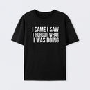 I Came I Saw I Forgot What I Was Doing Humor Joke Quote T-Shirt