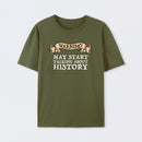 Warning May Start Talking About History Geek T-Shirt