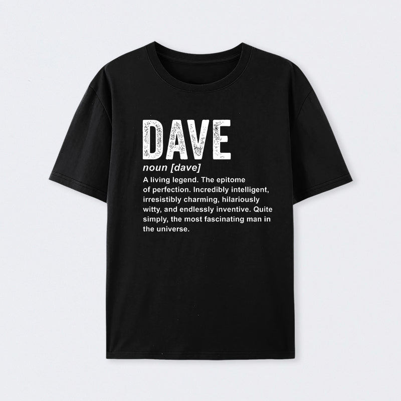 Personalized Definition Funny Dave Geek T-Shirt