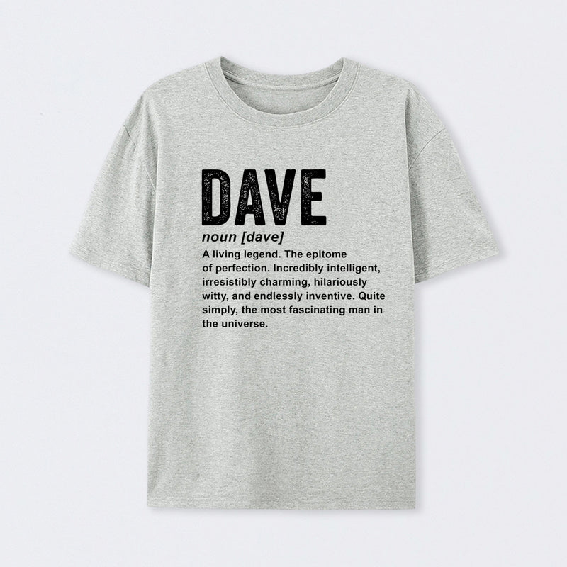 Personalized Definition Funny Dave Geek T-Shirt