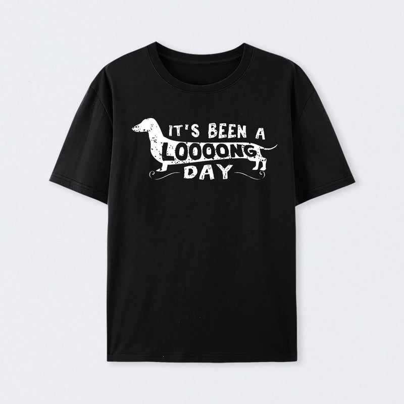 Dachshund Dog Its Been a Long Day Geek T-Shirt