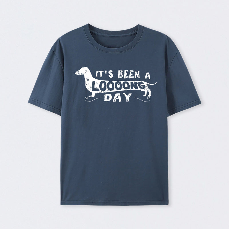 Dachshund Dog Its Been a Long Day Geek T-Shirt