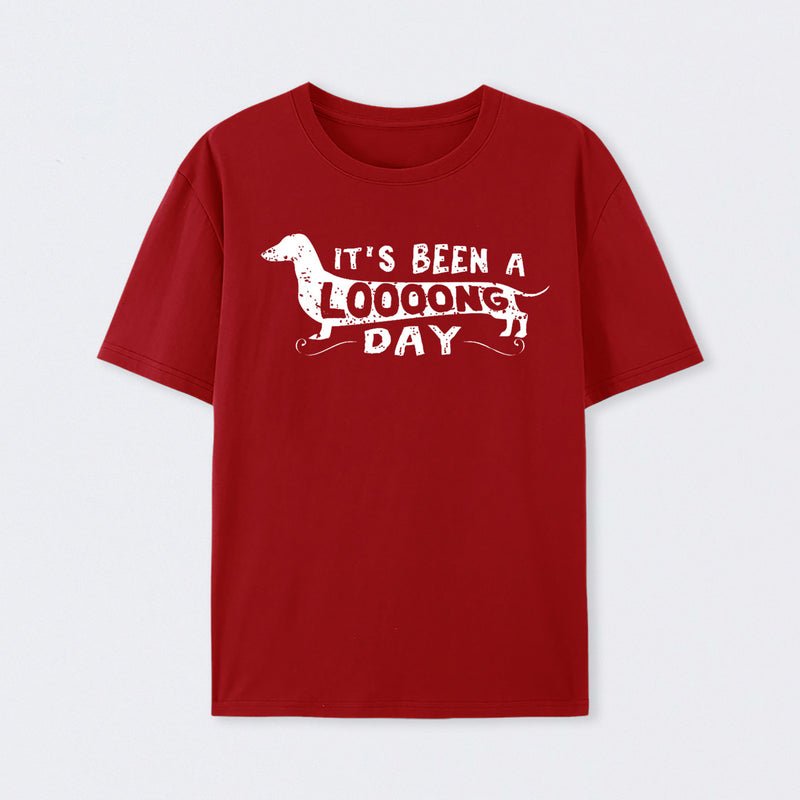 Dachshund Dog Its Been a Long Day Geek T-Shirt
