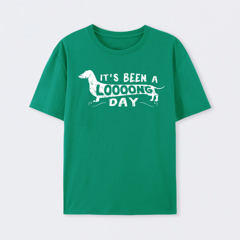 Dachshund Dog Its Been a Long Day Geek T-Shirt