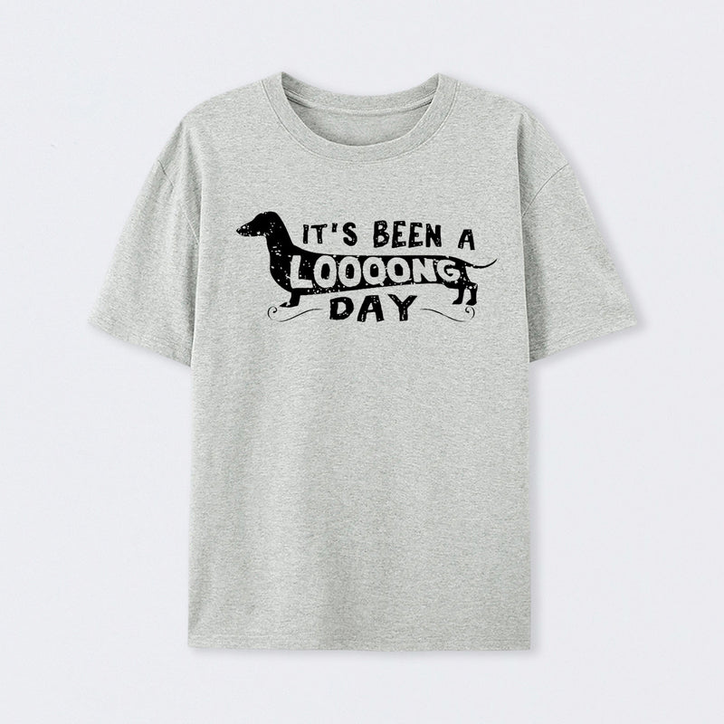 Dachshund Dog Its Been a Long Day Geek T-Shirt