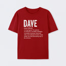 Dave Definition Funny Dave Geek T-Shirt