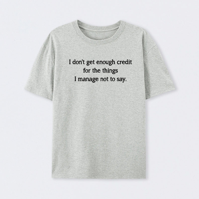 Unspoken Credit Geek T-Shirt