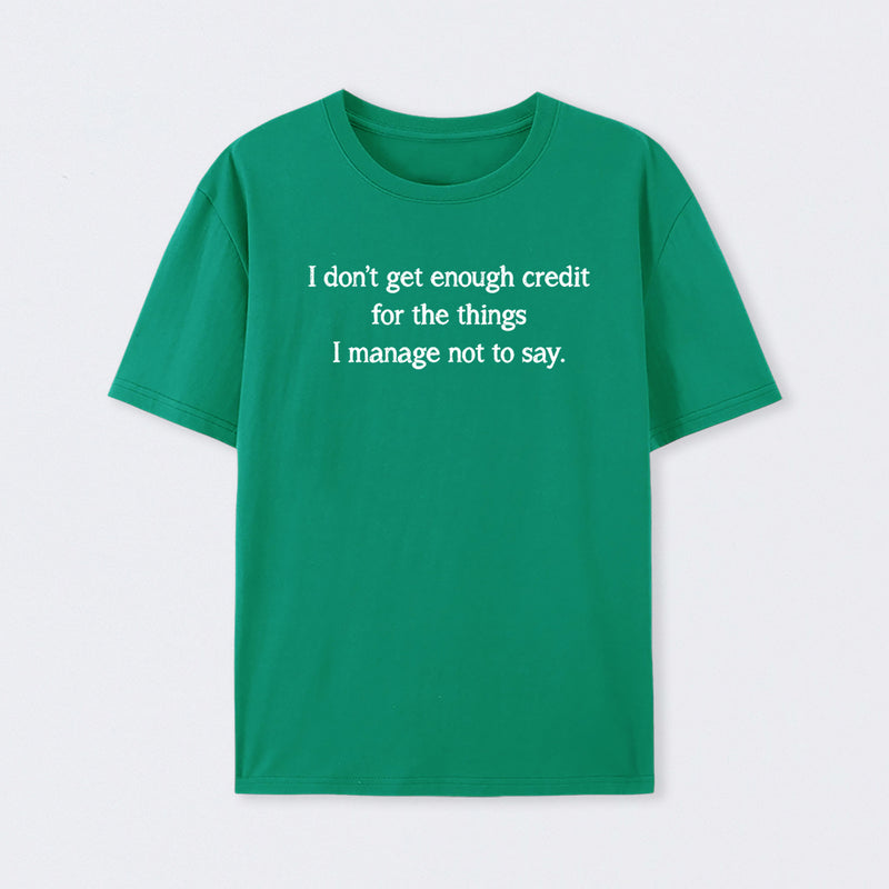 Unspoken Credit Geek T-Shirt