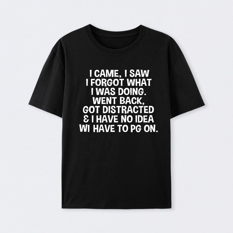 I Came I Saw I Forgot What I Was Doing Geek T-Shirt