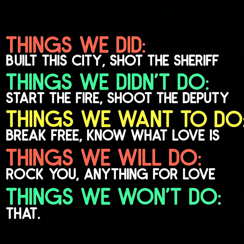 Things We Do Humour Geek T-Shirt