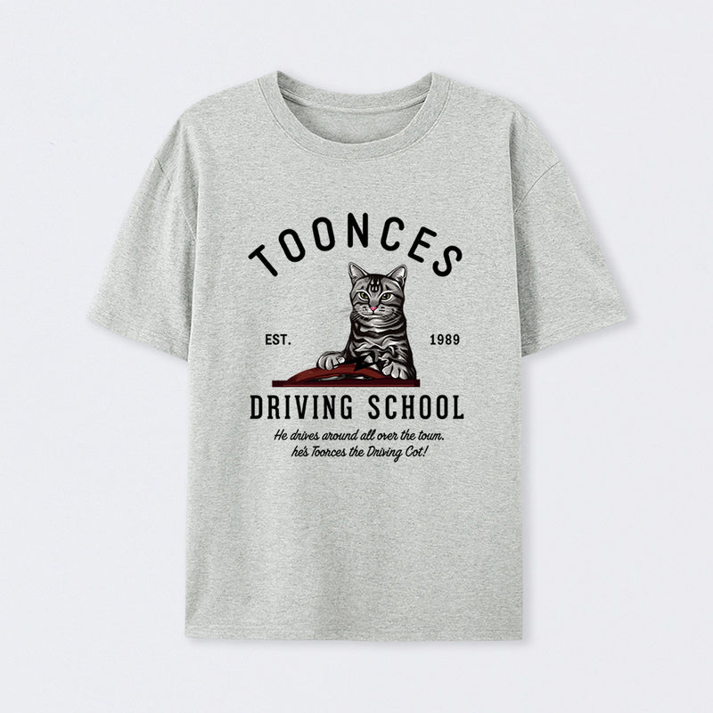 Toonces Driving School - Est. 1989 Cotton Unisex Geek T-Shirt