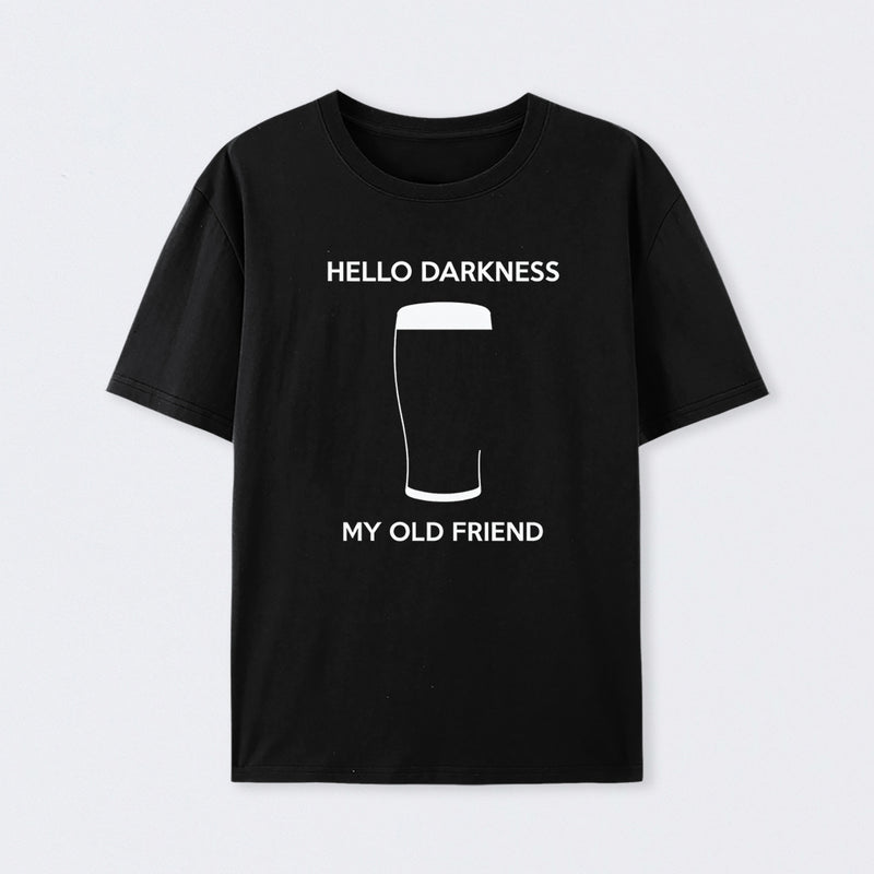 Hello Darkness My Old Friend Nerdy Graphic Cotton Unisex Geek T-Shirt