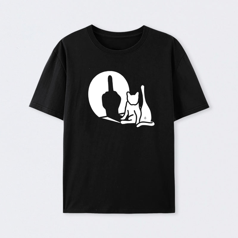 What Cat Fxxk Cotton Unisex Geek T-Shirt